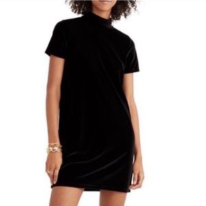 Madewell // Velvet Mock Neck Dress
